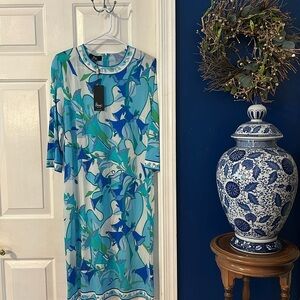 NWT Women’s Averardo Bessi Italian Made Floral Print Dressss Size 12